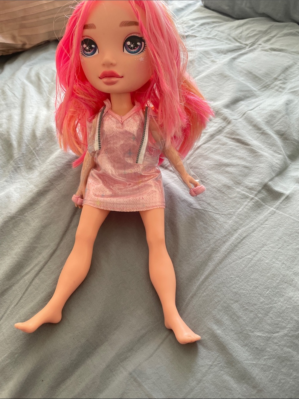 Pink Fashion Doll with Bright Pink Hair - Kids Toys